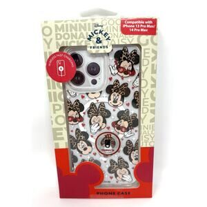 Disney Minnie Mouse iPhone 13 Pro Max / 14 Pro Max Case Glitter Skinny Dip NIB